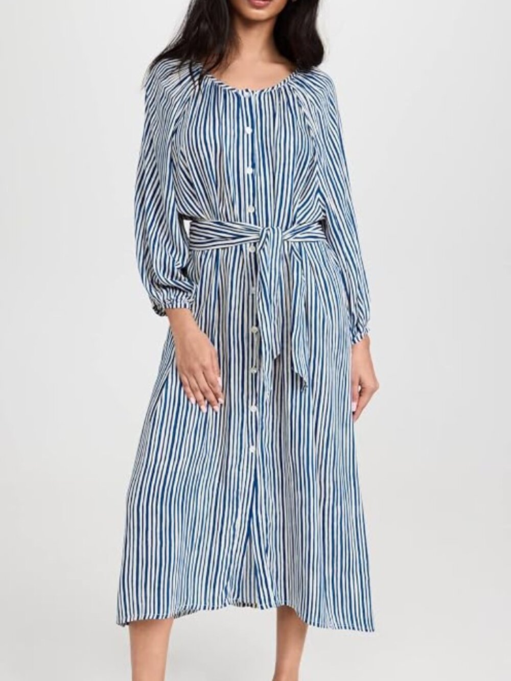 Natalie Martin Alex Midi Dress with Sash, size XS